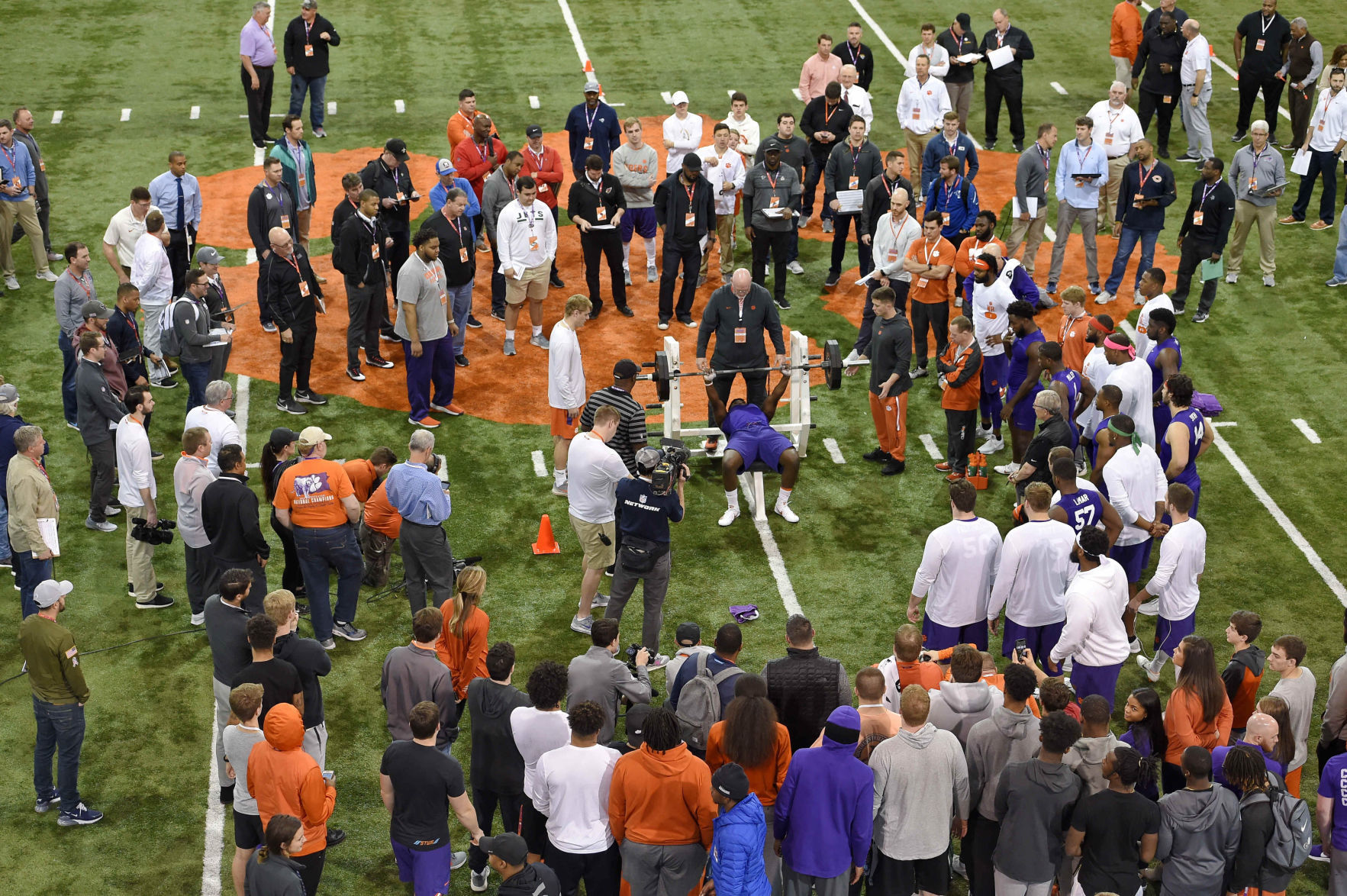 Clemson Pro Day Football
